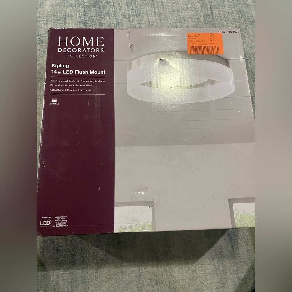 New Home Decorators Collection Kipling 14" LED Flush Mount